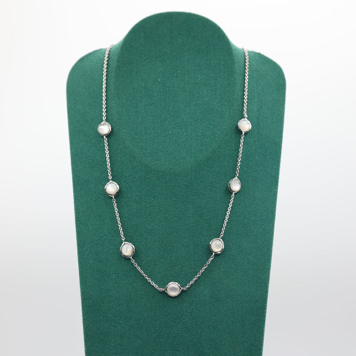 Ippolita 925 Sterling Silver 18 Inch Doublet Opal Necklace