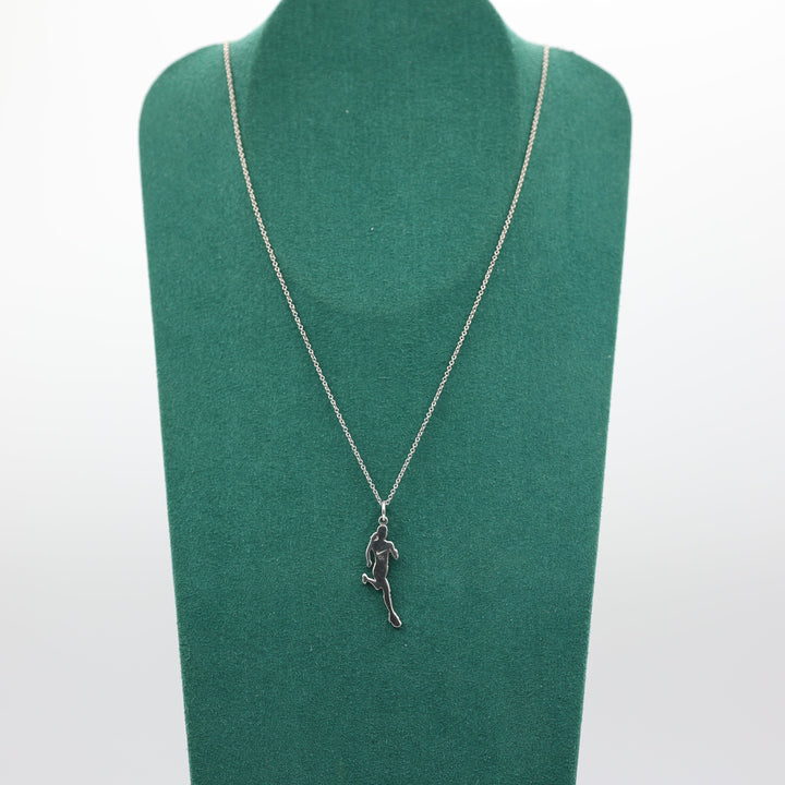 Tiffany & Co. x Nike 925 Sterling Silver Running Pendant Necklace