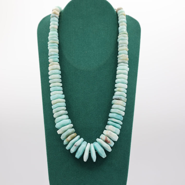 Sterling Silver Jay King Larimar Graduated Beaded Necklace