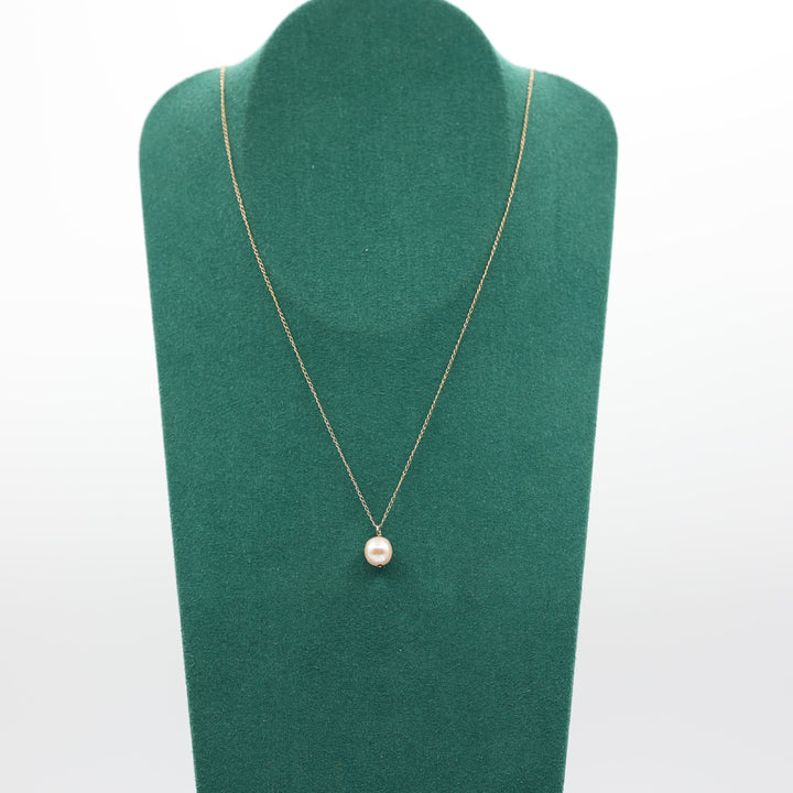 14k Yellow Gold and Pearl Necklace