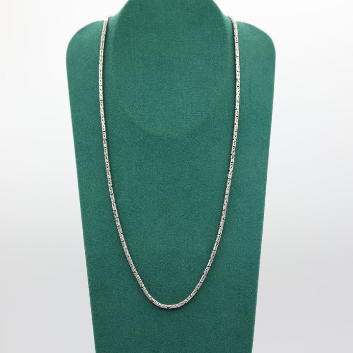 925 Sterling Silver Men's Byzantine Chain 22 Inch