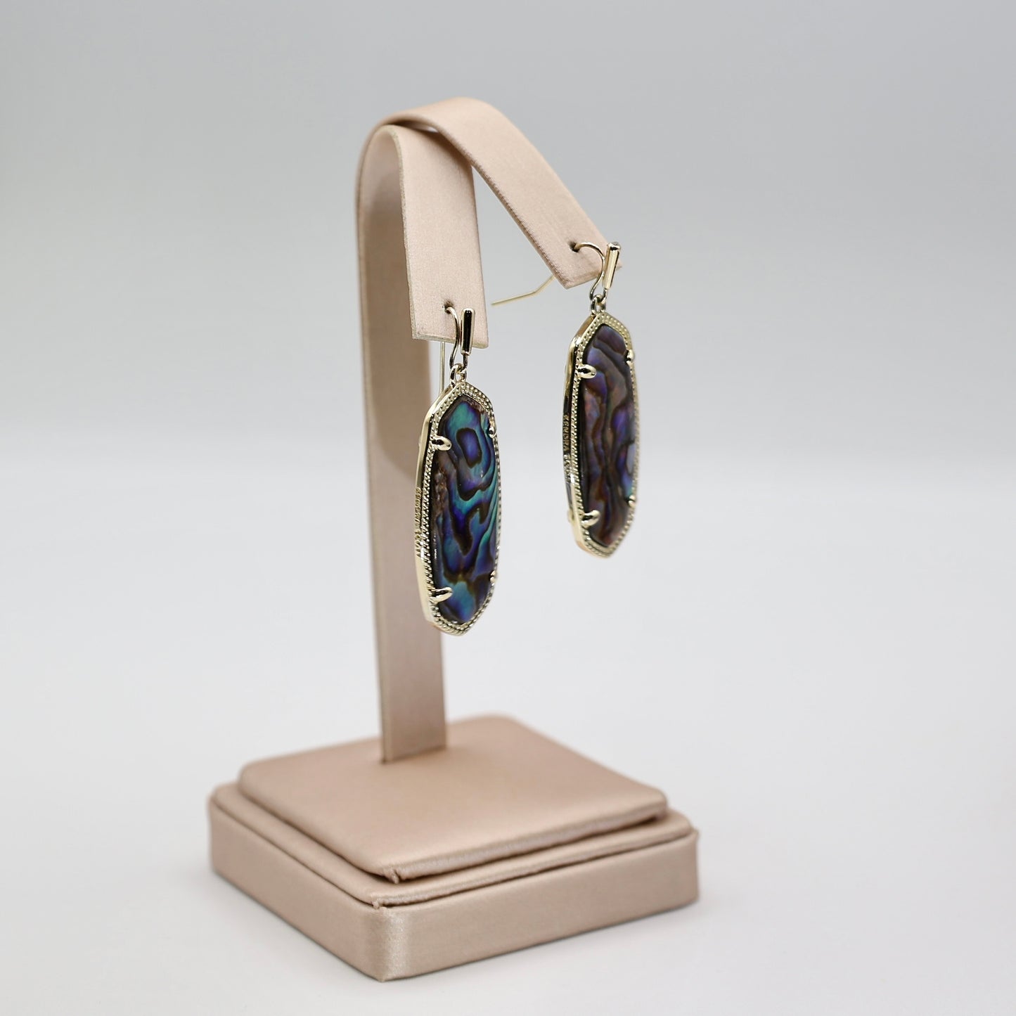 Gold Tone Kendra Scott Elle Drop Abalone Earrings