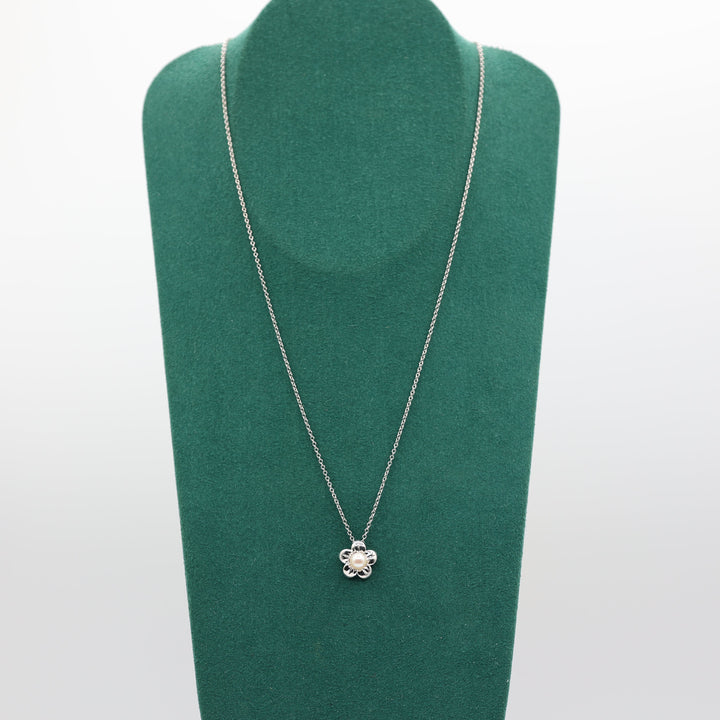 Gabriel And Co 18 Inch 925 Sterling Silver Pearl Flower Pendant Necklace