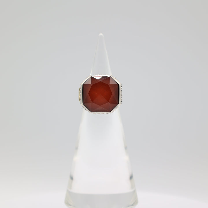 Lagos Caviar 18K Gold And Sterling Silver Carnelian Ring