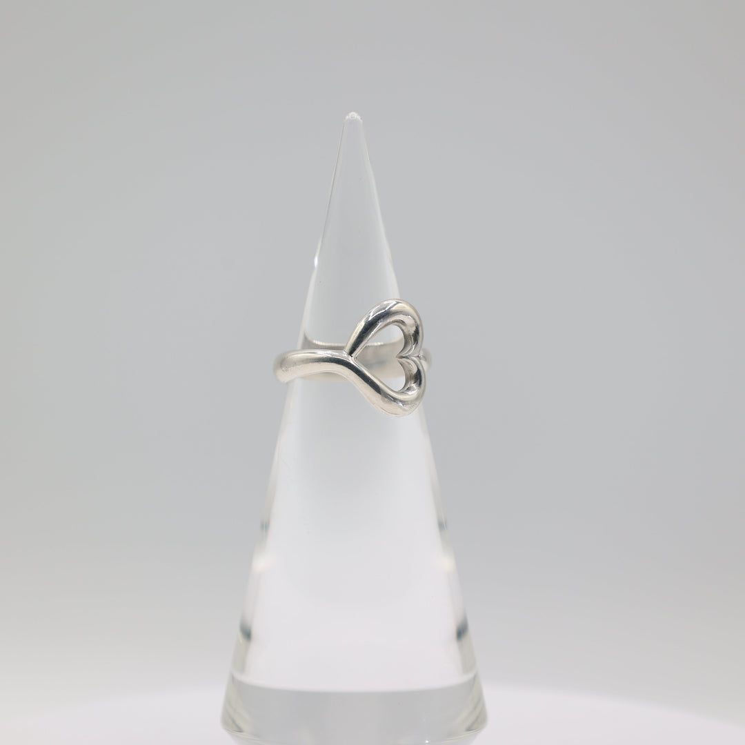 James Avery Sterling Silver Abounding Open Heart Ring 9