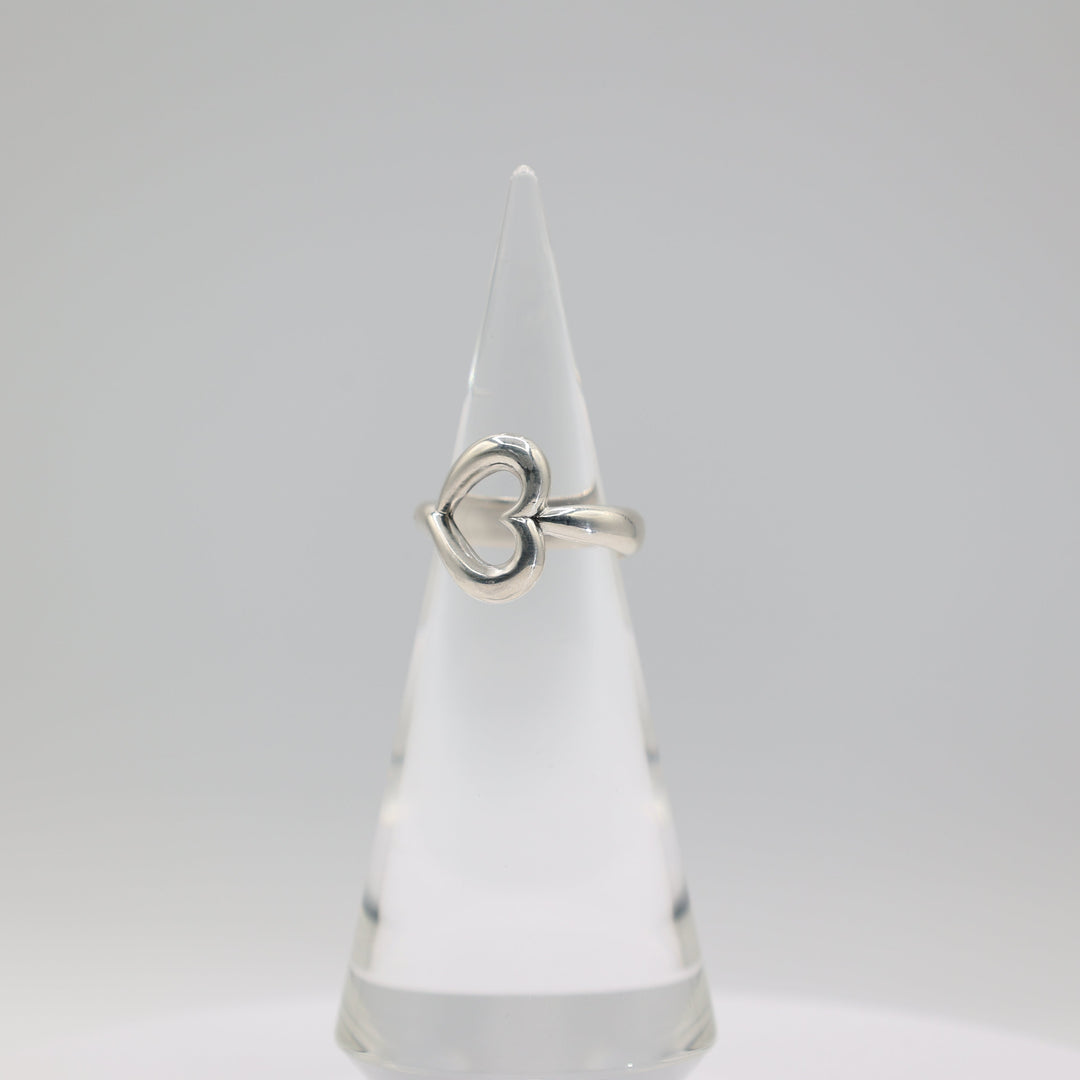 James Avery Sterling Silver Abounding Open Heart Ring 9