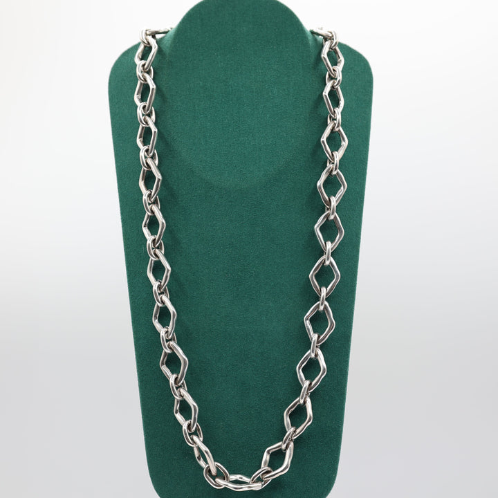 Uno De 50 925 Sterling Silver Link Chain Necklace For Women