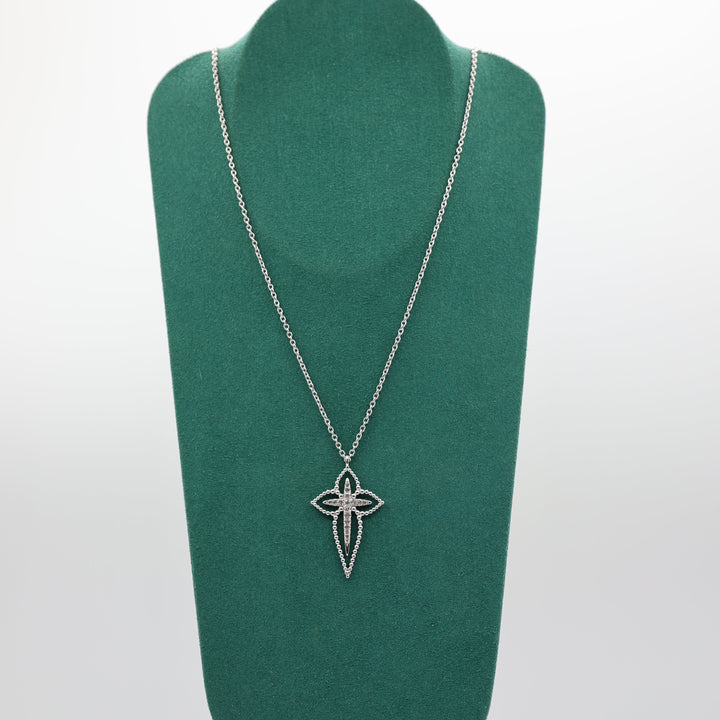 Gabriel And Co 925 Sterling Silver Bujukan Cross Necklace