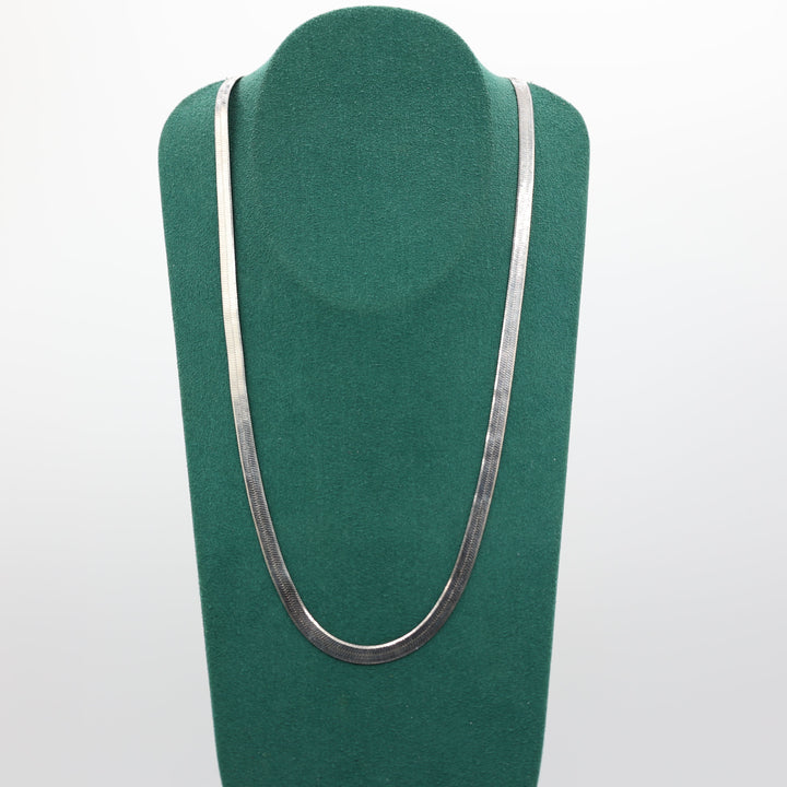925 Sterling Silver 24 Inch Herringbone Chain 5mm