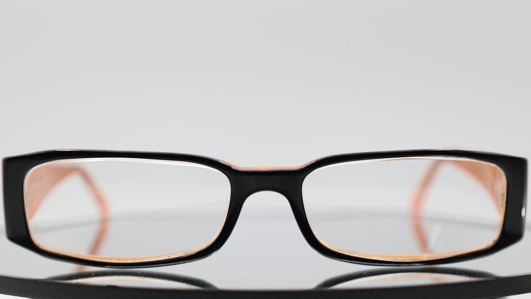 PRADA Black and Orange Oval shaped glasses