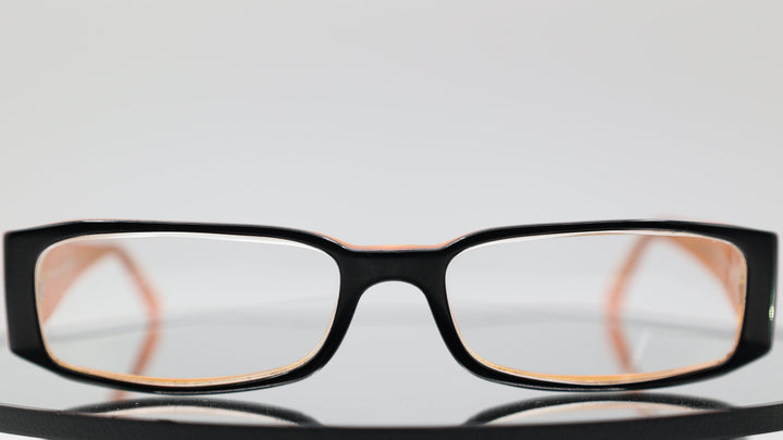 PRADA Black and Orange Oval shaped glasses
