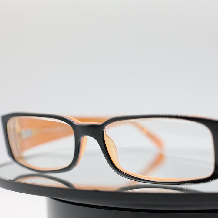 PRADA Black and Orange Oval shaped glasses