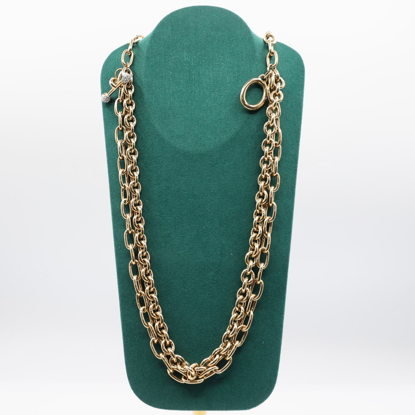 Gold Tone Givenchy Vintage Chain Necklace - 17 inches