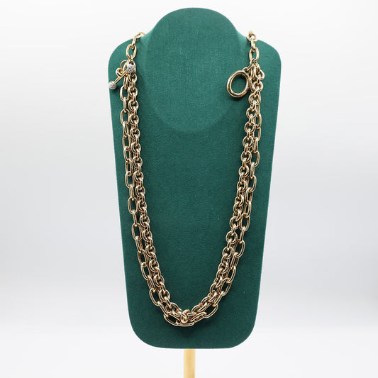 Gold Tone Givenchy Vintage Chain Necklace - 17 inches