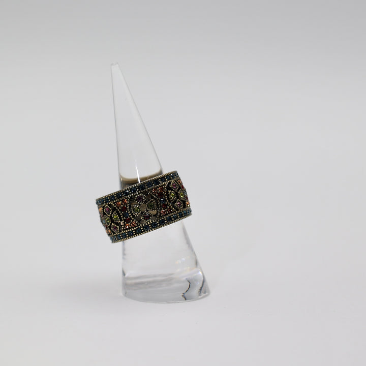 Brass Heidi Daus Crystal Ring - Size 9