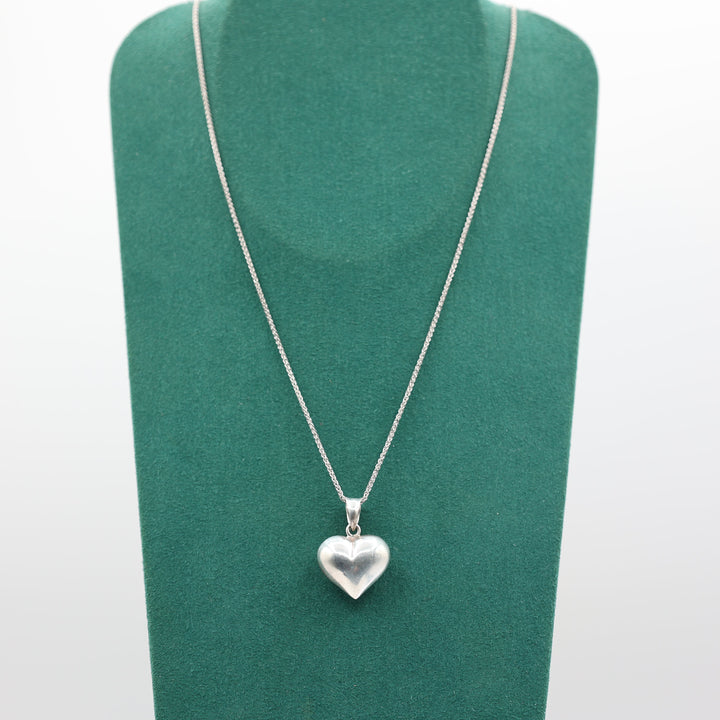 James Avery 925 Sterling Silver Bubble Heart Pendant Necklace