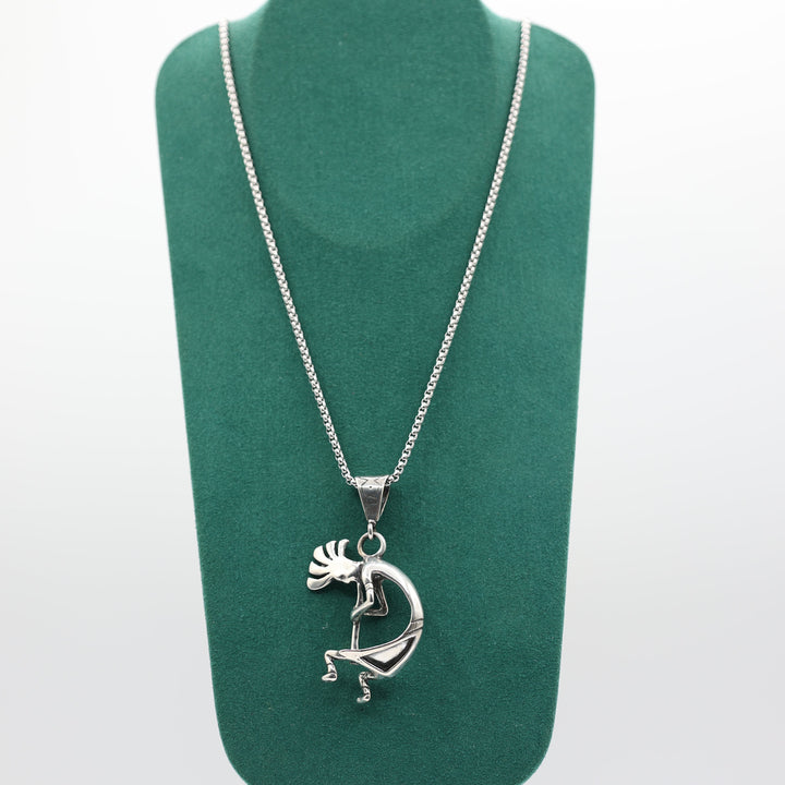 925 Sterling Silver Dancing Kokopelli Masha Pendant