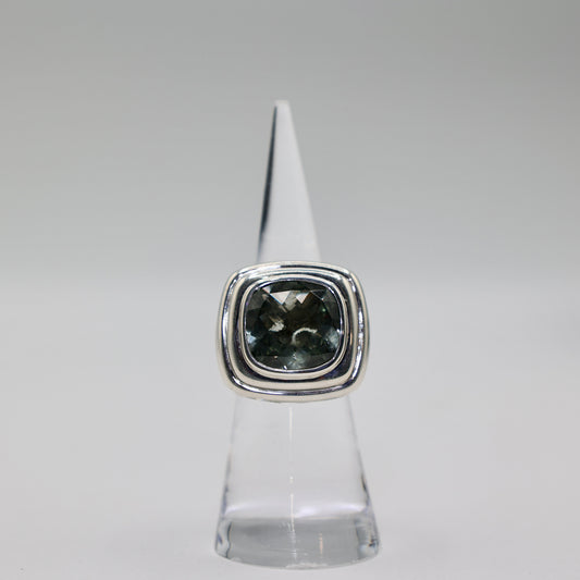 925 Sterling Silver John Hardy Green Prasolite Ring - Size 5.25