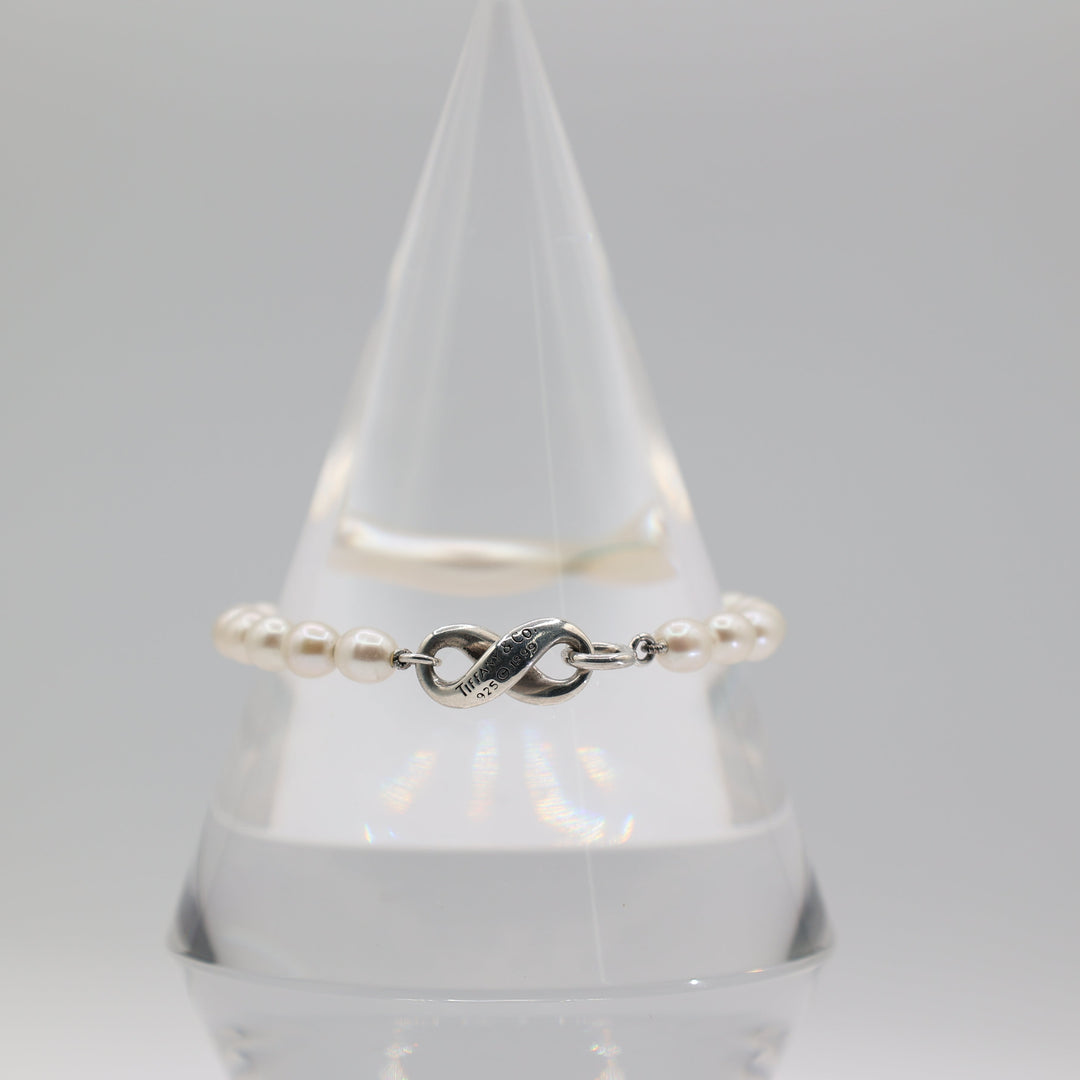 Tiffany And Co Beaded Pearl Bracelet 7.5 Inches Authentic