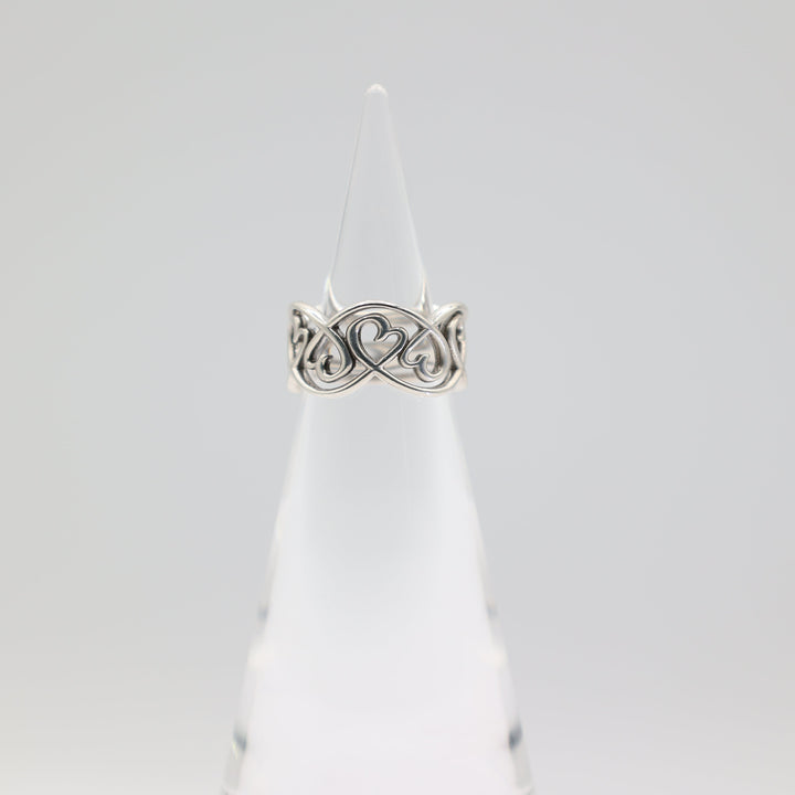 Tiffany And Co Paloma Picasso Loving Hearts Ring Size Six Point Five