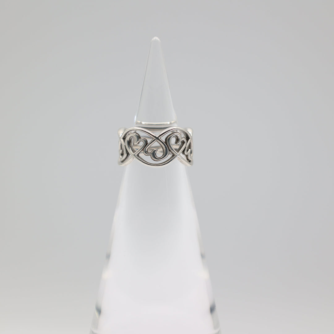 Tiffany And Co Paloma Picasso Loving Hearts Ring Size Six Point Five