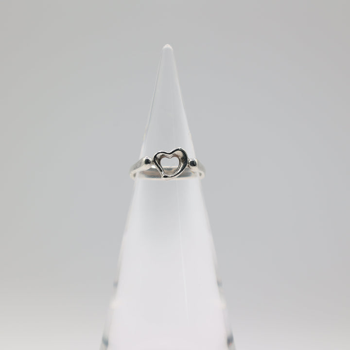 Tiffany And Co Elsa Peretti Open Heart Ring Size 7