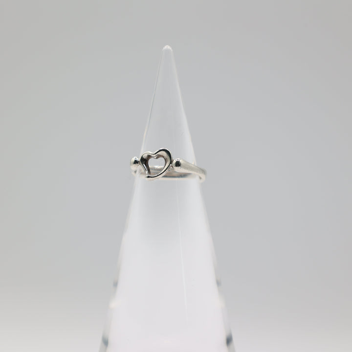 Tiffany And Co Elsa Peretti Open Heart Ring Size 7