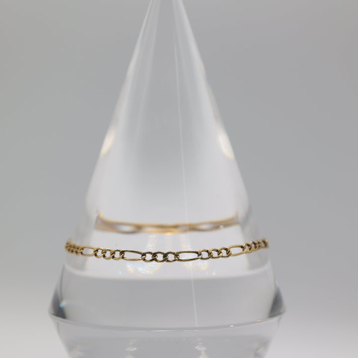 14K Yellow Gold Link Bracelet 8 Inch Length Elegant Classic Jewelry