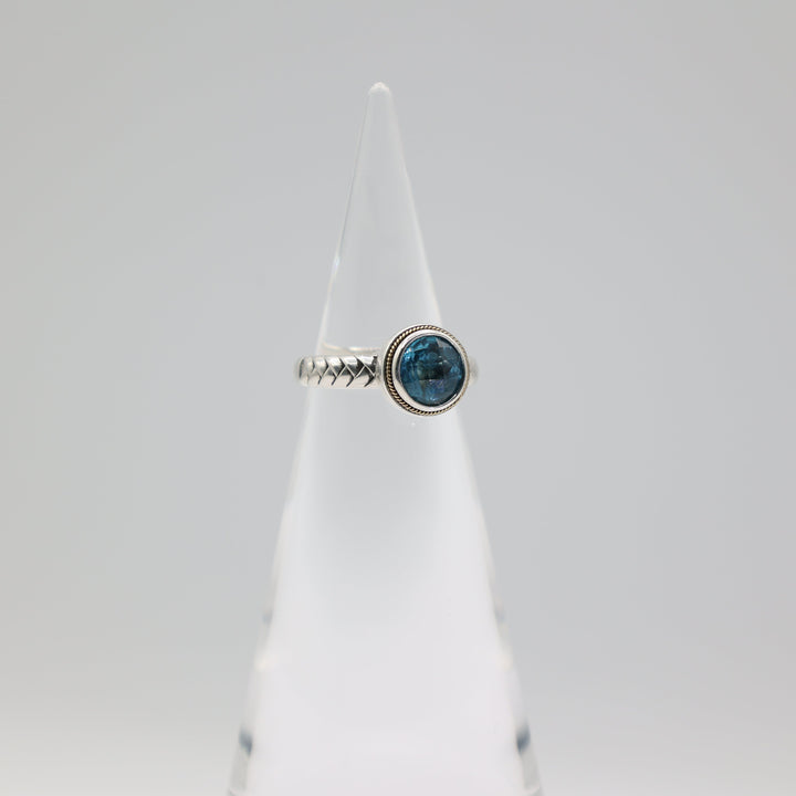 Effy 925 Sterling Silver Blue Topaz Ring With 18K Yellow Gold Accent Size 7