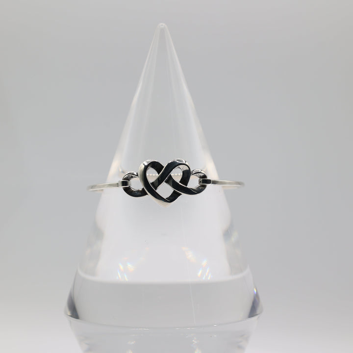 Sterling Silver Heart Knot Bracelet 925 Sterling Jewelry For Women