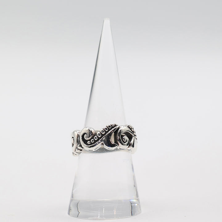 925 Sterling Silver Brighton Heart Swirl Ring - Size 7.75
