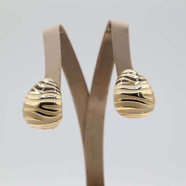 Joan Rivers Gold Plated 1 Inch Premium Designer Earrings Gift Ready