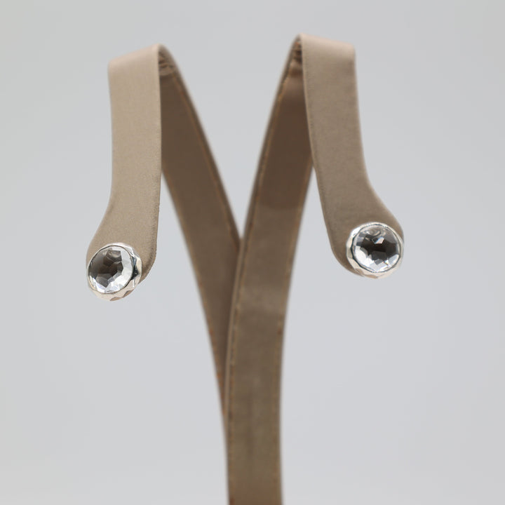 Ippolita Rock Candy 11mm Clear Stud Earrings In 925 Sterling Silver