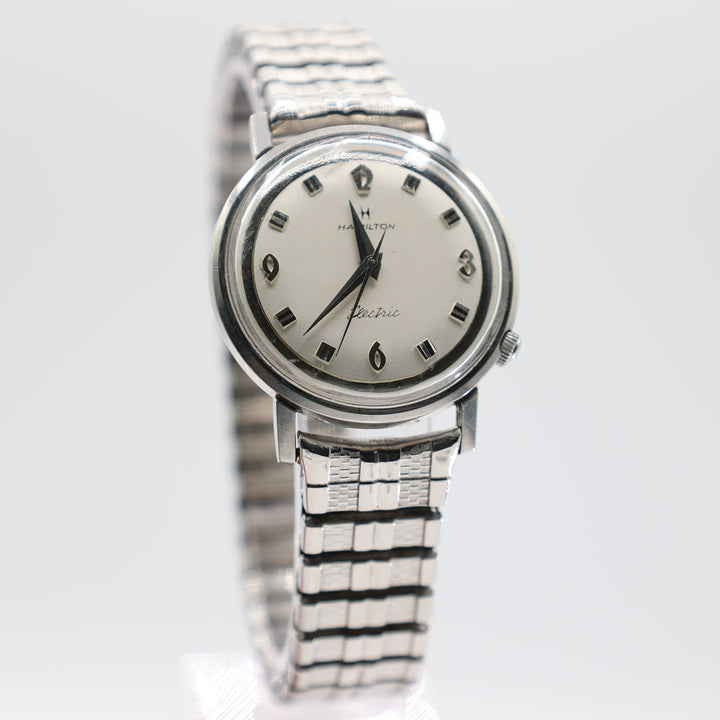 Vintage Hamilton Stainless Steel 1960s Electric Wristwatch