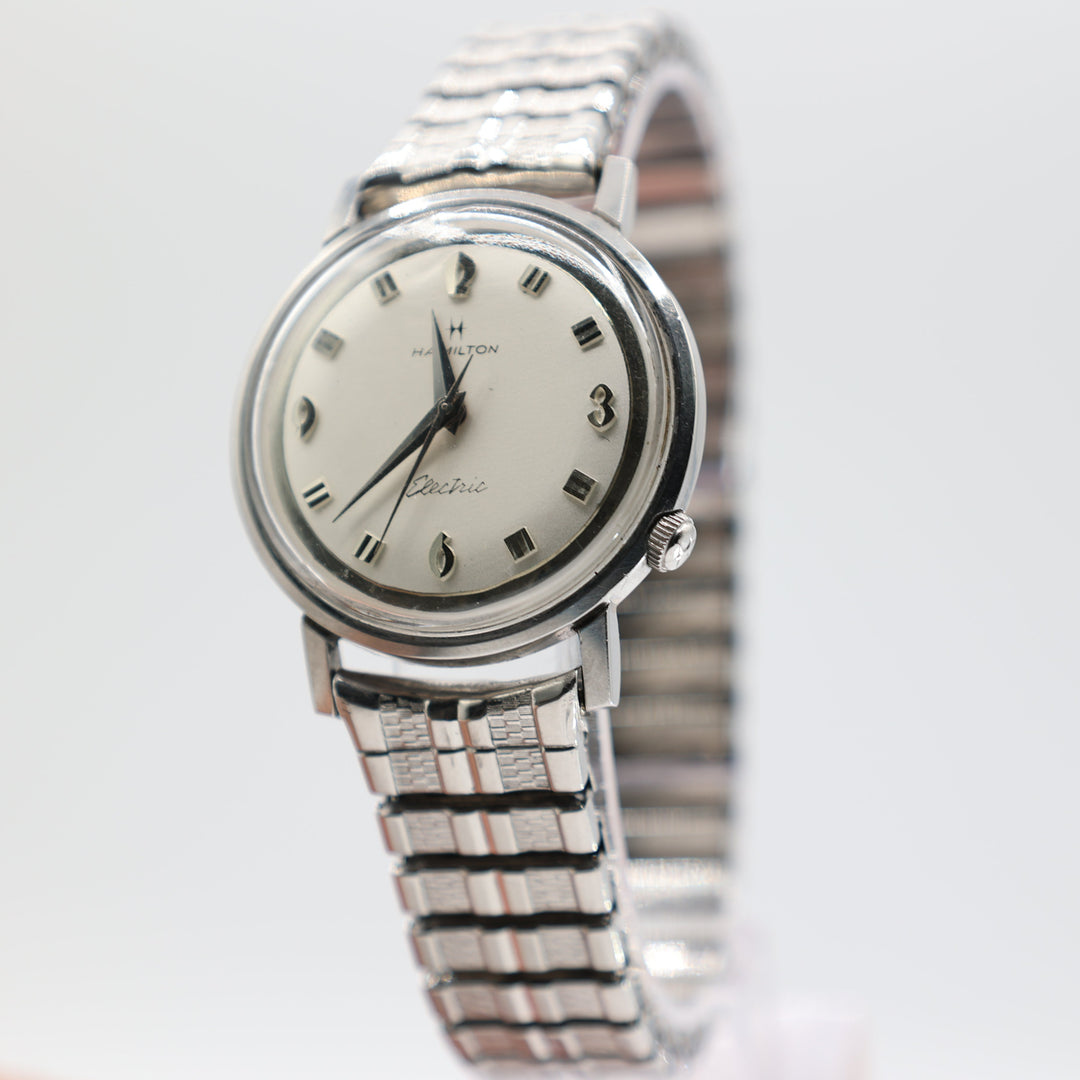 Vintage Hamilton Stainless Steel 1960s Electric Wristwatch