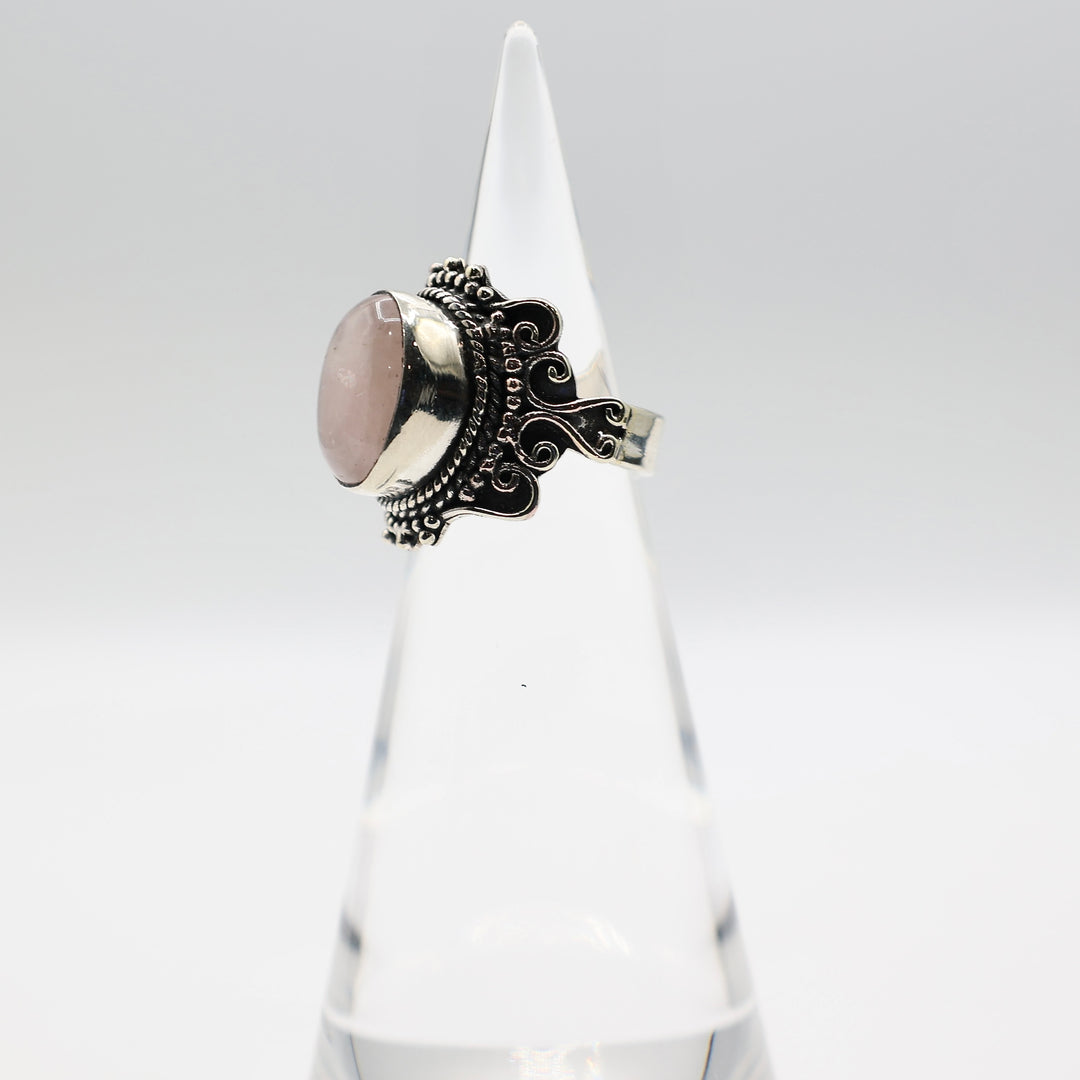 925 Sterling Silver Moonstone Ring - Size 7.5