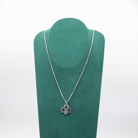 925 Silver James Avery Clover Charm Pendant (Necklace Not Included)