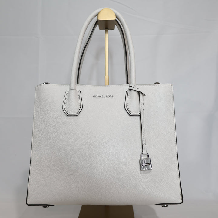 Michael Kors White Leather Handbag