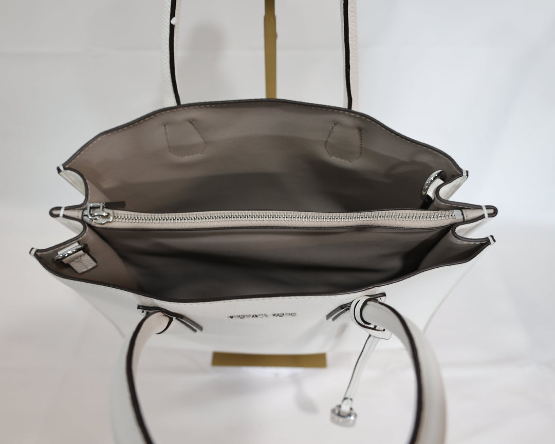Michael Kors White Leather Handbag