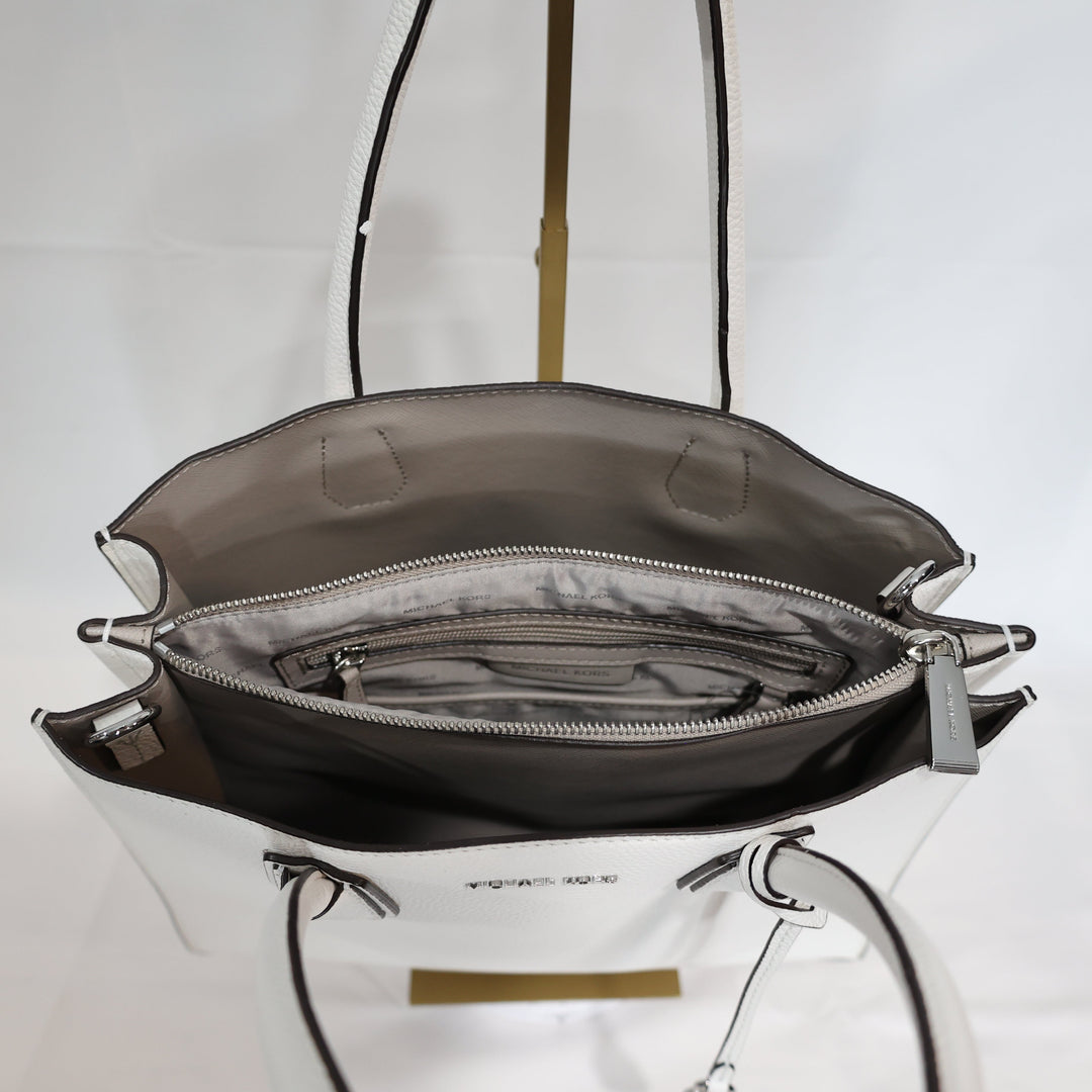 Michael Kors White Leather Handbag