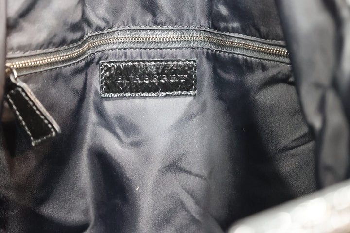 Authentic Burberry Women's Gray Black Handbag