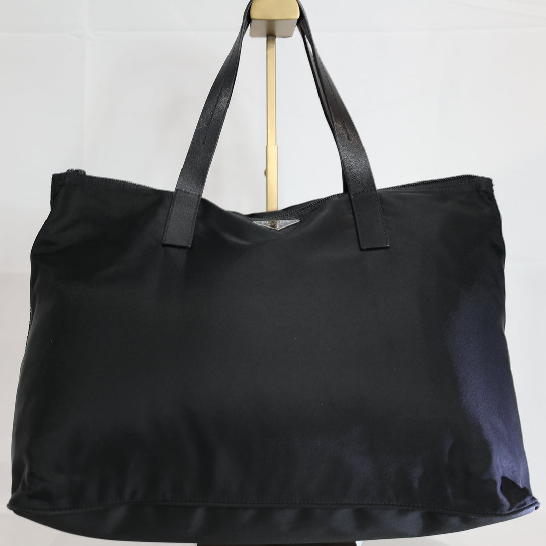 Prada Black Nylon Tote Bag