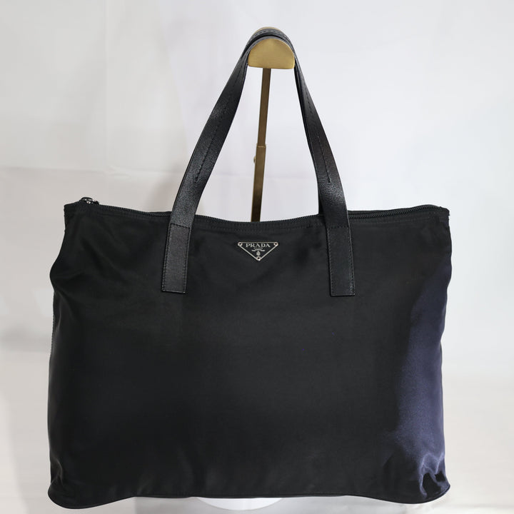 Prada Black Nylon Tote Bag