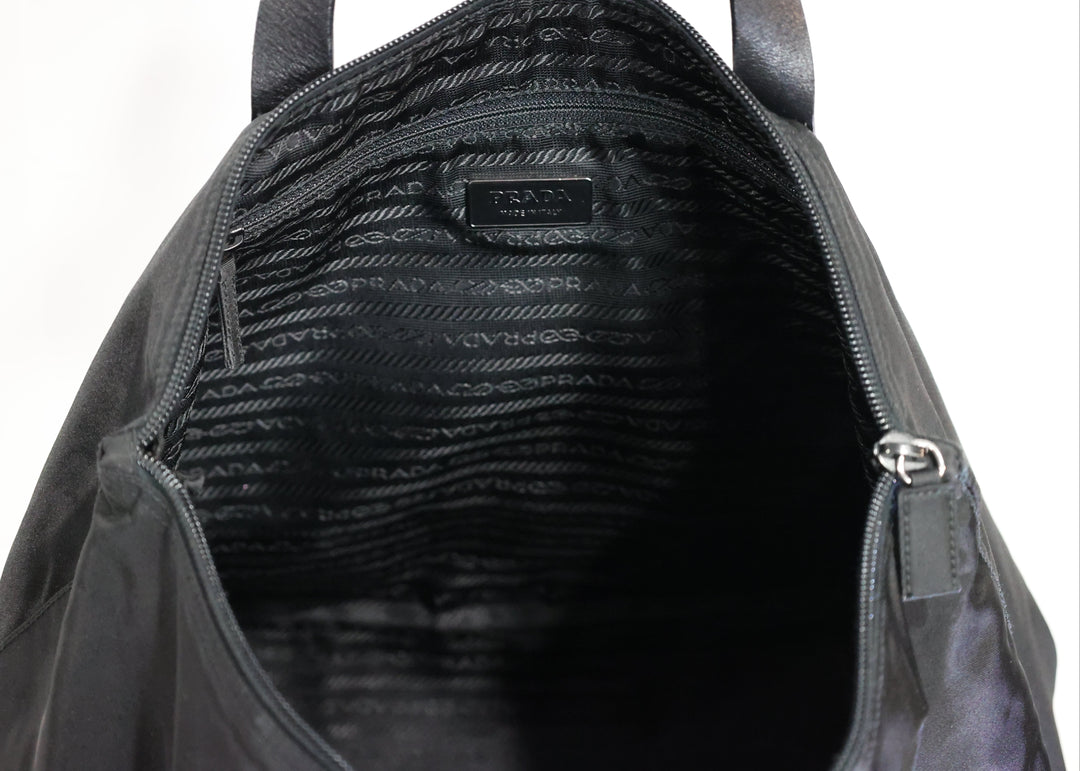 Prada Black Nylon Tote Bag