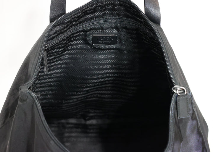 Prada Black Nylon Tote Bag