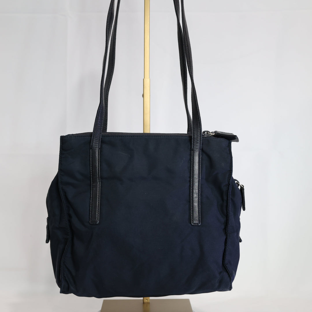 Prada Mini Tessuto Navy Blue Nylon Bag