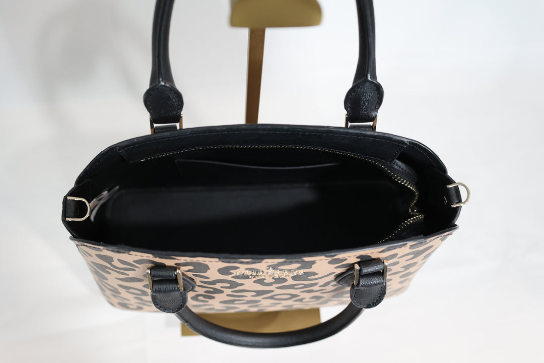 Kate Spade Darcy Graphic Leopard Satchel Bag