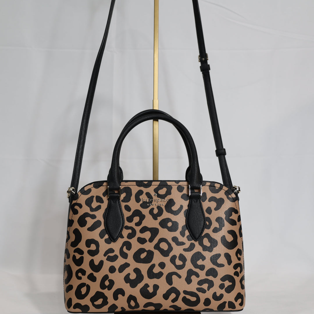 Kate Spade Darcy Graphic Leopard Satchel Bag