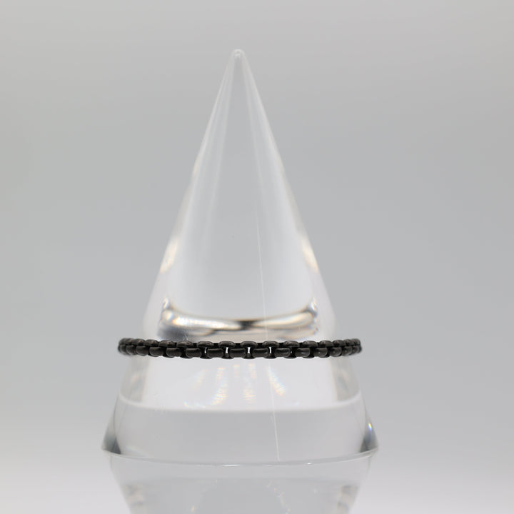 David Yurman 925 Sterling Silver Black Box Chain Bracelet