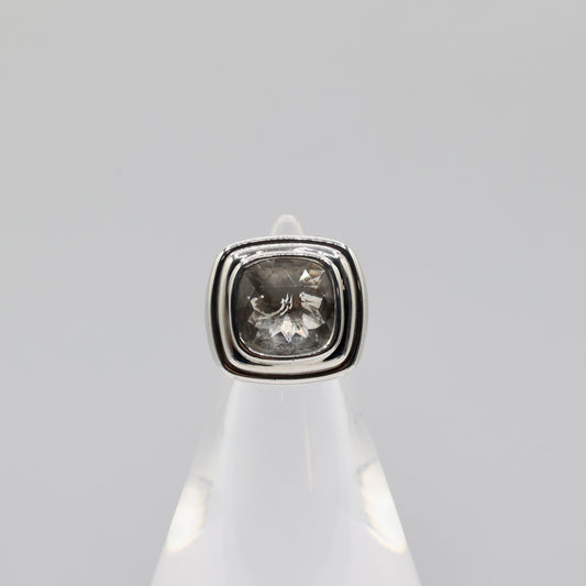 925 Sterling Silver John Hardy Bedeg Batu White Topaz Cocktail Ring - Size 5.25 / 14.14g